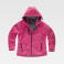 Chaqueta softshell con capucha combinada mujer S9494. Color rosa rosa/gris claro.