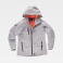 Chaqueta softshell con capucha combinada mujer S9494. Color gris claro/sal.