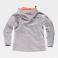 Chaqueta softshell con capucha combinada mujer S9494. Color gris claro/sal.