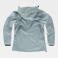 Chaqueta softshell con capucha combinada mujer S9494. Color verde topo/verde lima.