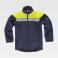 Chaqueta softshell alta visibilidad combinada unisex S9505. Color azul marino/amarillo a. V..