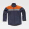 Chaqueta softshell alta visibilidad combinada unisex S9505. Color azul marino/naranja a. V..