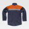 Chaqueta softshell alta visibilidad combinada unisex S9505. Color azul marino/naranja a. V..