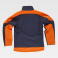 Chaqueta softshell alta visibilidad unisex S9510. Color azul marino/naranja a. V..