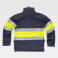 Chaqueta softshell alta visibilidad combinada unisex S9520. Color azul marino/amarillo a. V..