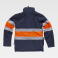 Chaqueta softshell alta visibilidad combinada unisex S9520. Color azul marino/naranja a. V..