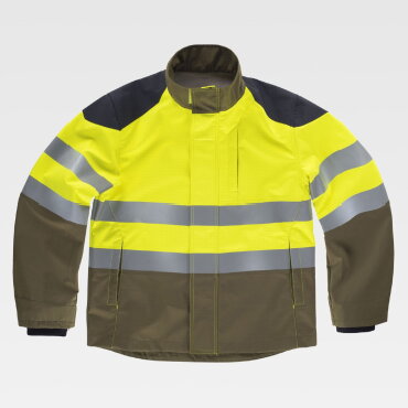 Chaqueta softshell alta visibilidad ignífuga y antiestática unisex S9581