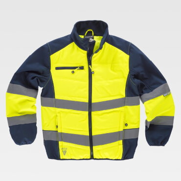 Chaqueta softshell alta visibilidad acolchada unisex S9600