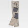 Pantalón de trabajo multibolsillos elástico unisex S9870. Color marrón beige/negro.
