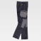 Pantalón de trabajo multibolsillos elástico unisex S9870. Color negro/negro.
