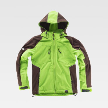 Chaqueta softshell con capucha combinada unisex WF1040