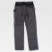 Pantalón de trabajo multibolsillos unisex WF1052. Color gris oscuro/negro.