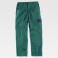 Pantalón de trabajo multibolsillos unisex WF1550. Color verde/azul marino.