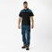 Pantalón de trabajo unisex WF2650. Color azul azafata/negro.