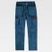 Pantalón de trabajo unisex WF2650. Color azul azafata/negro.