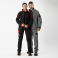 Chaqueta softshell combinada unisex WF2840. Color negro/rojo.