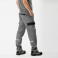 Pantalón de trabajo tejido elástico unisex WF2855. Color gris/negro.