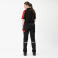 Pantalón de trabajo tejido elástico unisex WF2855. Color negro/rojo.