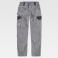 Pantalón de trabajo tejido elástico unisex WF2855. Color gris/negro.