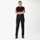 Pantalón de trabajo tejido elástico unisex WF2855. Color negro/rojo.