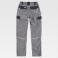 Pantalón de trabajo tejido elástico unisex WF2855. Color gris/negro.