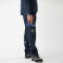 Pantalón de trabajo tejido elástico unisex WF2855. Color azul marino/azul azafata.