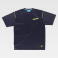 Camiseta reflectante unisex WF3016. Color azul marino/amarillo fluor.