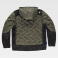 Chaqueta softshell con capucha unisex WF3020. Color verde caza/negro/amarillo fluor.