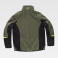 Chaqueta softshell combinado unisex WF3040. Color verde caza/negro/amarillo fluor.
