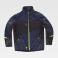 Chaqueta softshell combinado unisex WF3040. Color azul marino/negro/amarillo fluor.