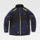 Chaqueta softshell combinado mujer WF3045. Color azul marino/negro/amarillo fluor.