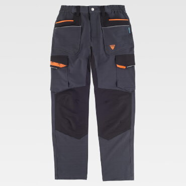 Pantalón de trabajo elástico combinado mujer WF3055