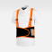Cinturón lumbar WFA305. Color negro/naranja a. V..