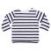 Camiseta de manga larga orgánica bebe Breton BZ52. Color white/navy.