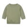 Sudadera sostenible bebe BZ64 Essential. Color soft olive.