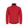 Chaqueta softshell reciclada hombre Classic Softshell Jacket. Color rojo.