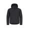 Chaqueta softshell con capucha reciclada hombre Classic Softshell Hoody. Color negro.