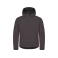 Chaqueta softshell con capucha reciclada hombre Classic Softshell Hoody. Color gris oscuro.