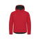 Chaqueta softshell con capucha reciclada hombre Classic Softshell Hoody. Color rojo.