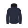 Chaqueta softshell con capucha reciclada hombre Classic Softshell Hoody. Color azul oscuro.
