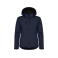 Chaqueta softshell con capucha reciclada mujer Classic Softshell Hoody Ladies. Color azul oscuro.