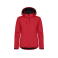 Chaqueta softshell con capucha reciclada mujer Classic Softshell Hoody Ladies. Color rojo.