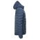 Plumífero con capucha reciclado hombre Idaho. Color fog blue.