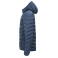 Plumífero con capucha reciclado hombre Idaho. Color fog blue.