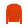 Sudadera reciclada unisex Miami Roundneck. Color naranja.