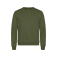Sudadera reciclada unisex Miami Roundneck. Color verde militar.