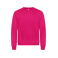 Sudadera reciclada unisex Miami Roundneck. Color rojo cereza chicle.