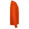 Sudadera reciclada unisex Miami Roundneck. Color naranja.