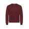 Sudadera reciclada unisex Miami Roundneck. Color rojo burdeos.