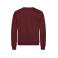 Sudadera reciclada unisex Miami Roundneck. Color rojo burdeos.